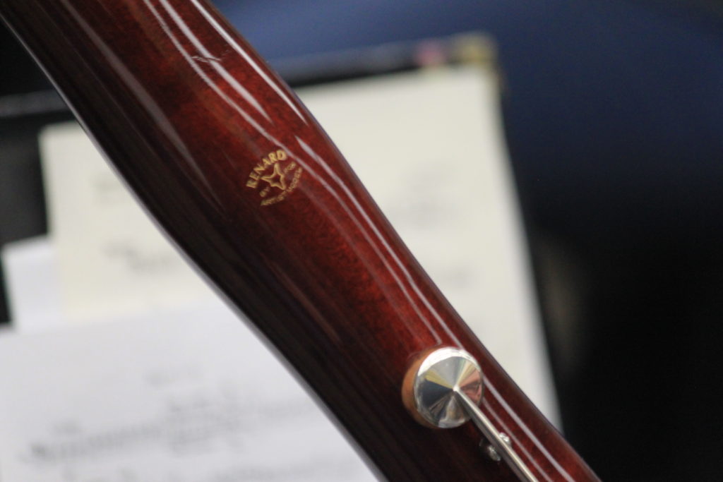 Close up of a wood instrument