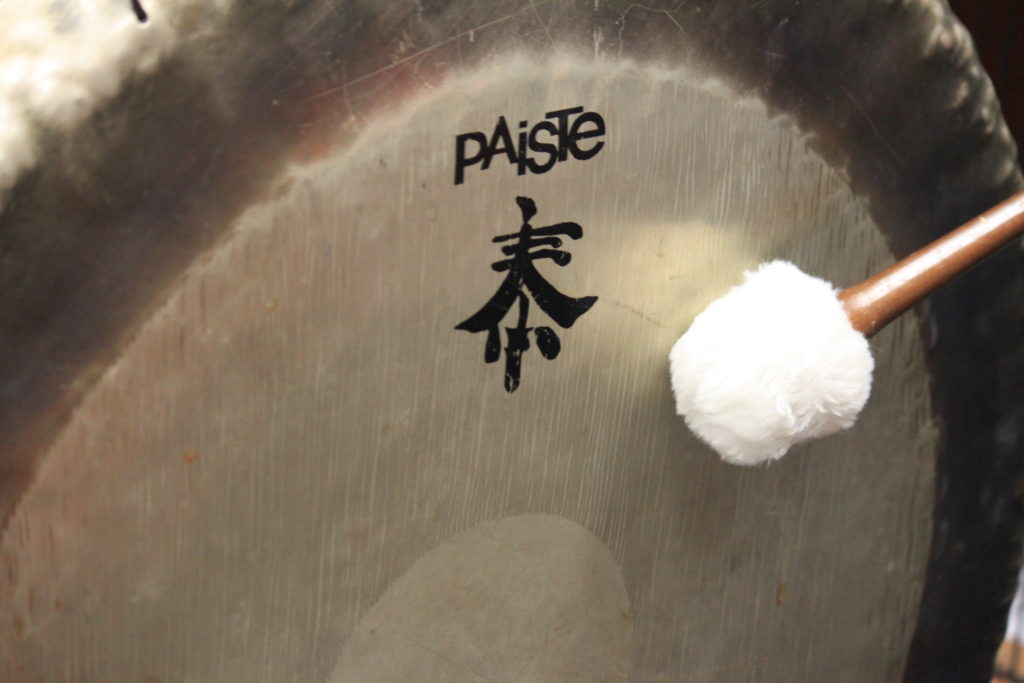 A close up of a symbol on a drum