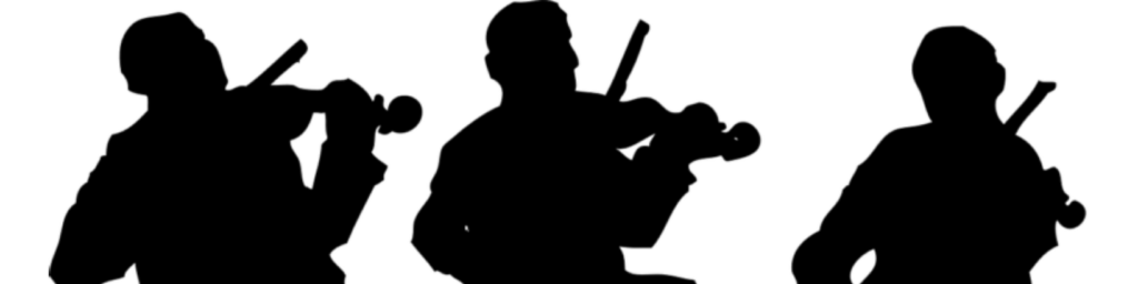 Silhouette playing music